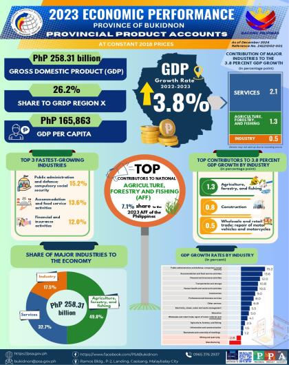 2023 Economic Performace - Province of Bukidnon