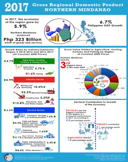 2017 Gross Regional Domestic Product of Northern Mindanao