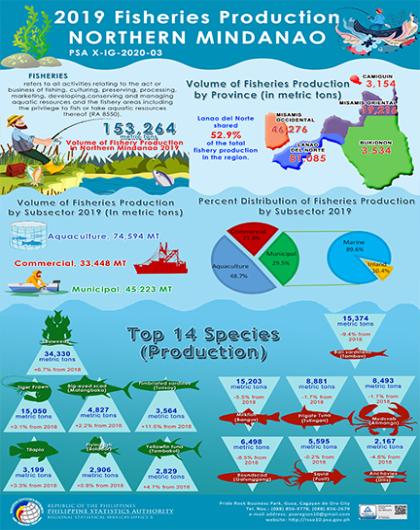 2019 Fisheries Production Northern Mindanao