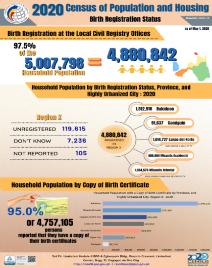 2020 Census of Population and Housing - Birth Registration Status
